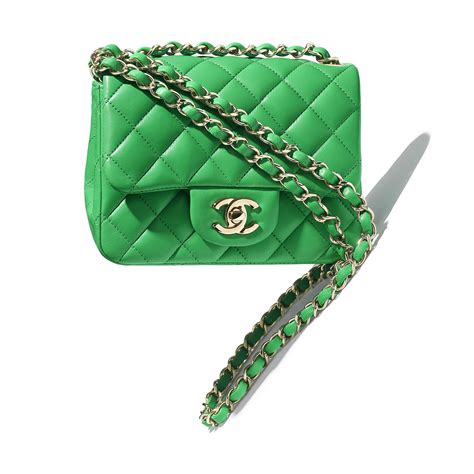 chanel mini flap bag green|mini flap bag chanel 2021.